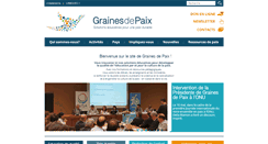 Desktop Screenshot of grainesdepaix.org