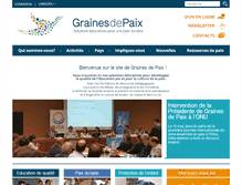 Tablet Screenshot of grainesdepaix.org